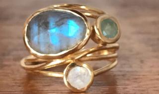 月光石戒指 月光石戒指